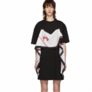 MSGM Graphic Mini Dress